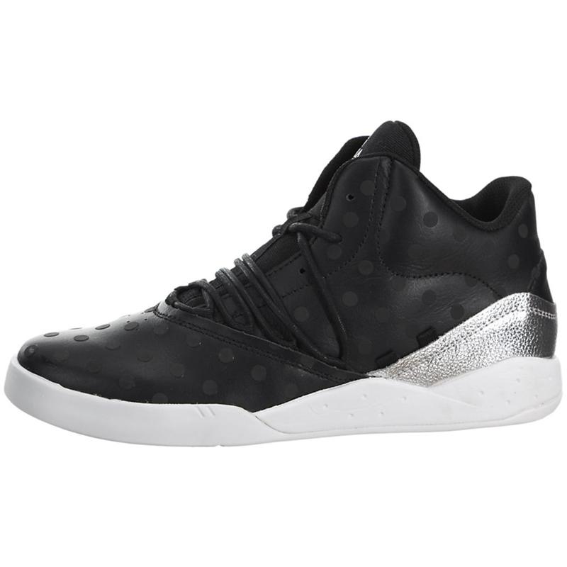 Buty Supra ESTABAN - Sneakersy Damskie - Czarne Srebrne (XOQM-12397)